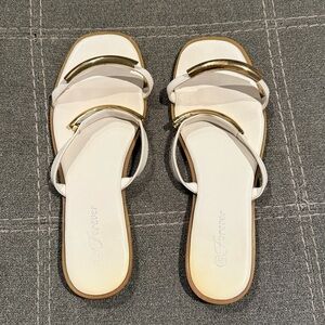 Gold Accent Sandals